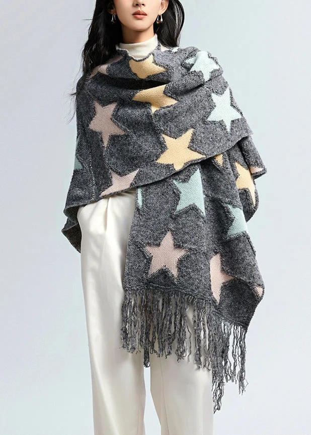 2024 New Autumn And Winter Thick Oversized Scarf Tassel Shawl - Image 5